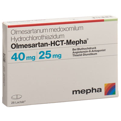 OLMESARTAN-HCT Mepha Filmtabl 40mg/25mg 28 Stk