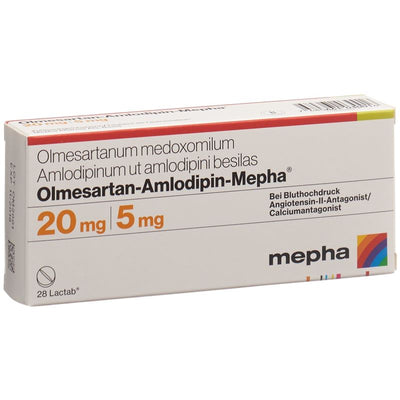 OLMESARTAN-AMLODIPIN Mepha Filmtabl 20/5mg 28 Stk