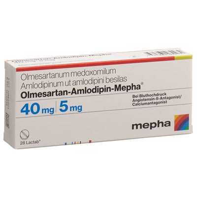 OLMESARTAN-AMLODIPIN Mepha Filmtabl 40/5mg 28 Stk