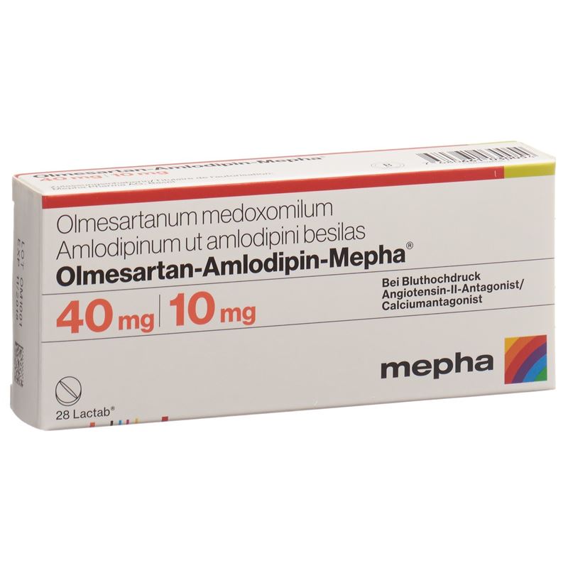 OLMESARTAN-AMLODIPIN Mepha Filmtabl 40/10mg 28 Stk