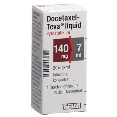 DOCETAXEL Teva liquid Inf Konz 140 mg/7ml Durchstf