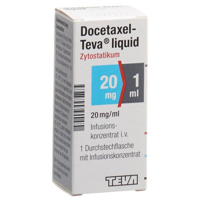 DOCETAXEL Teva liquid Inf Konz 20 mg/1ml Durchstf