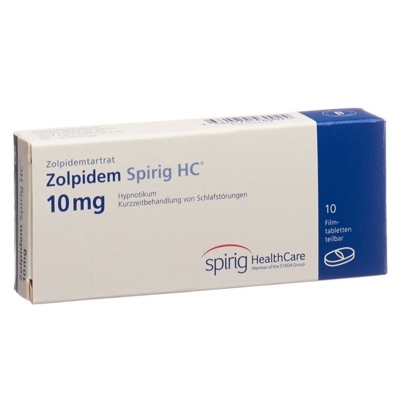 ZOLPIDEM Spirig HC Filmtabl 10 mg 10 Stk