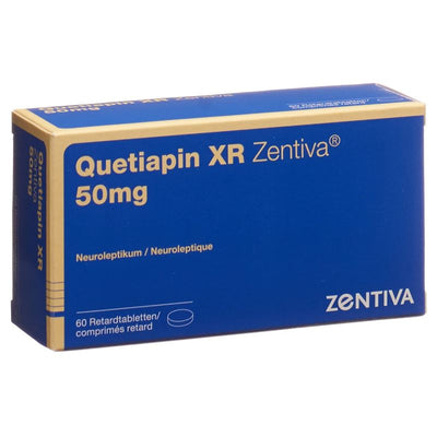 QUETIAPIN XR Zentiva Ret Tabl 50 mg 60 Stk