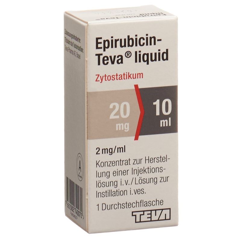 EPIRUBICIN Teva liquid 20 mg/10ml Durchstf