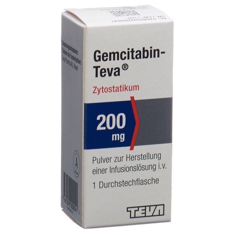 GEMCITABIN Teva Trockensub 200 mg Durchstf