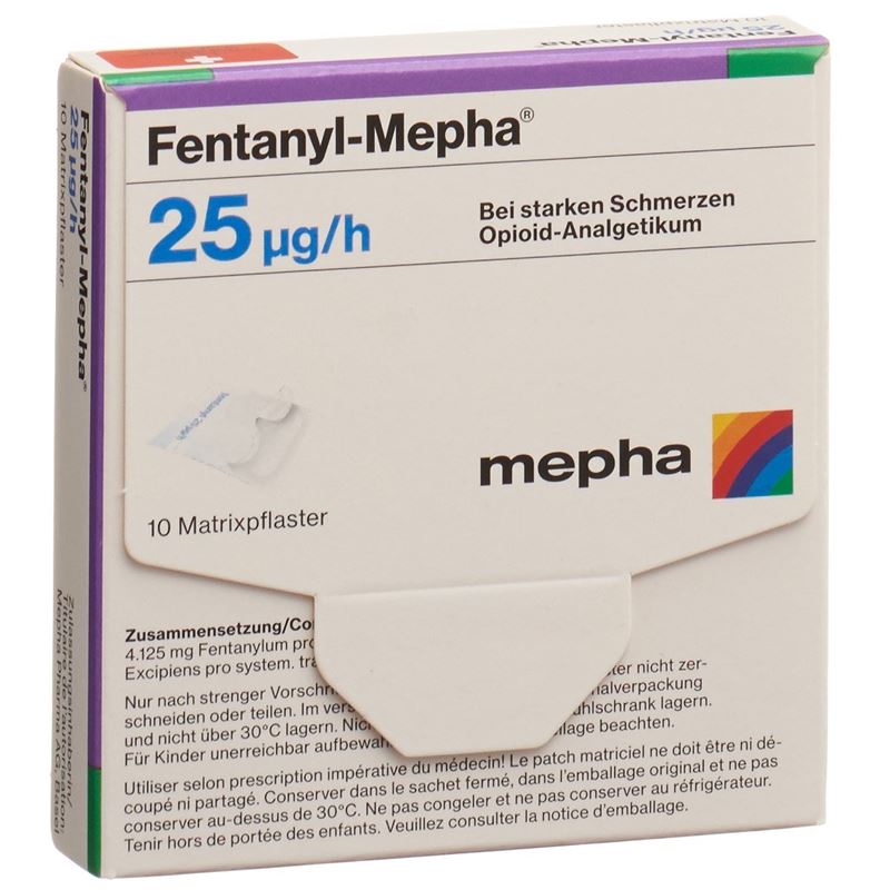 FENTANYL Mepha Matrixpfl 25 mcg/h 10 Stk