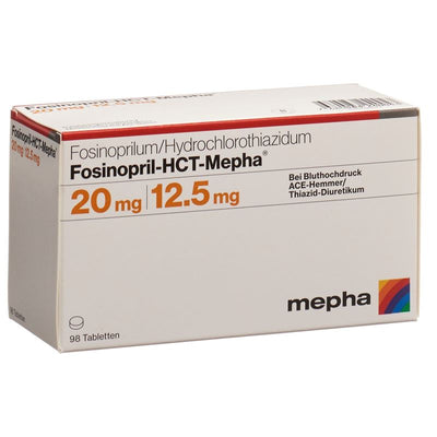 FOSINOPRIL-HCT Mepha Tabl 20/12.5 mg 98 Stk