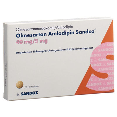 OLMESARTAN AMLODIPIN Sandoz 40/5 mg 28 Stk