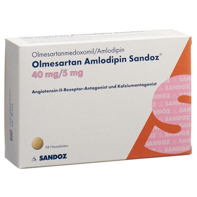 OLMESARTAN AMLODIPIN Sandoz 40/5 mg 98 Stk