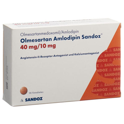 OLMESARTAN AMLODIPIN Sandoz 40/10 mg 98 Stk