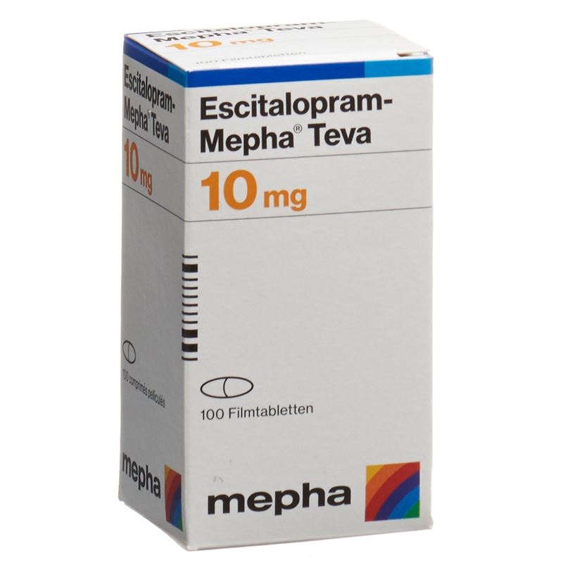 ESCITALOPRAM Mepha Teva Filmtabl 10 mg Ds 100 Stk