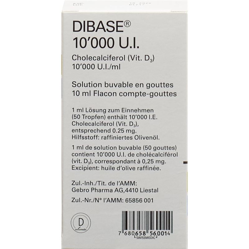 DIBASE Tropfen 10000 IE/ml Fl 10 ml - PICBACKTOP