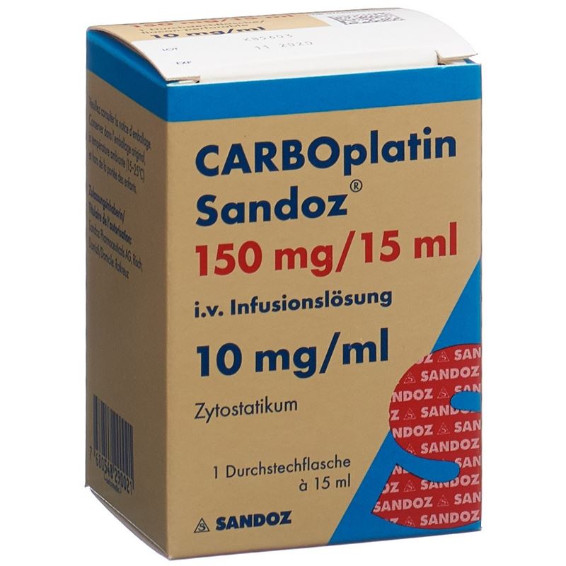 CARBOPLATIN Sandoz Inf Lös 150 mg/15ml Durchstf