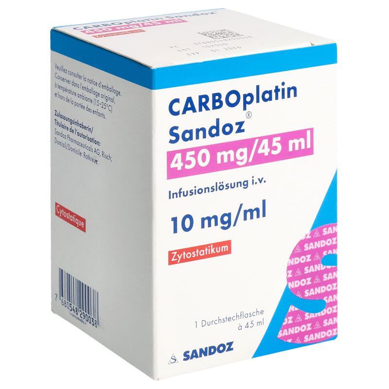 CARBOPLATIN Sandoz Inf Lös 450 mg/45ml Durchstf