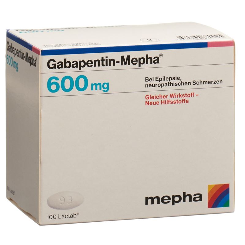 GABAPENTIN Mepha Lactab 600 mg 100 Stk