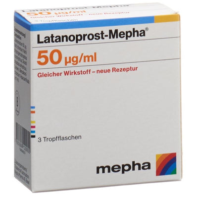 LATANOPROST Mepha Gtt Opht 50 mcg/ml 3 Fl 2.5 ml