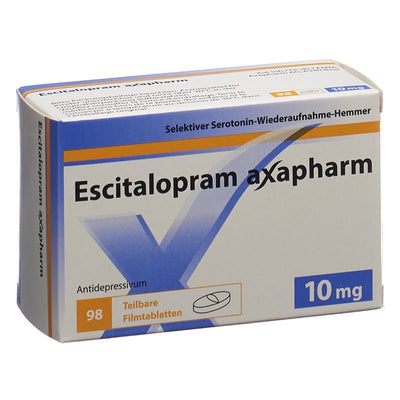 ESCITALOPRAM axapharm Filmtabl 10 mg 98 Stk