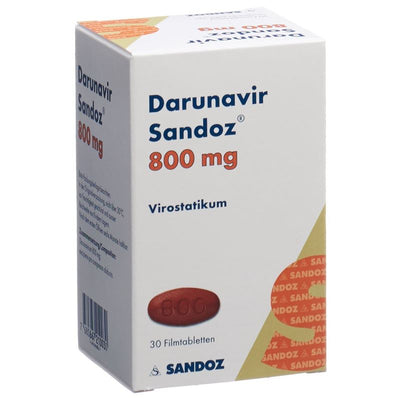 DARUNAVIR Sandoz Filmtabl 800 mg Ds 30 Stk