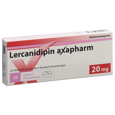 LERCANIDIPIN Axapharm Filmtabl 20 mg 28 Stk