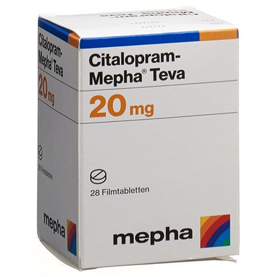 CITALOPRAM Mepha Teva Filmtabl 20 mg Ds 28 Stk