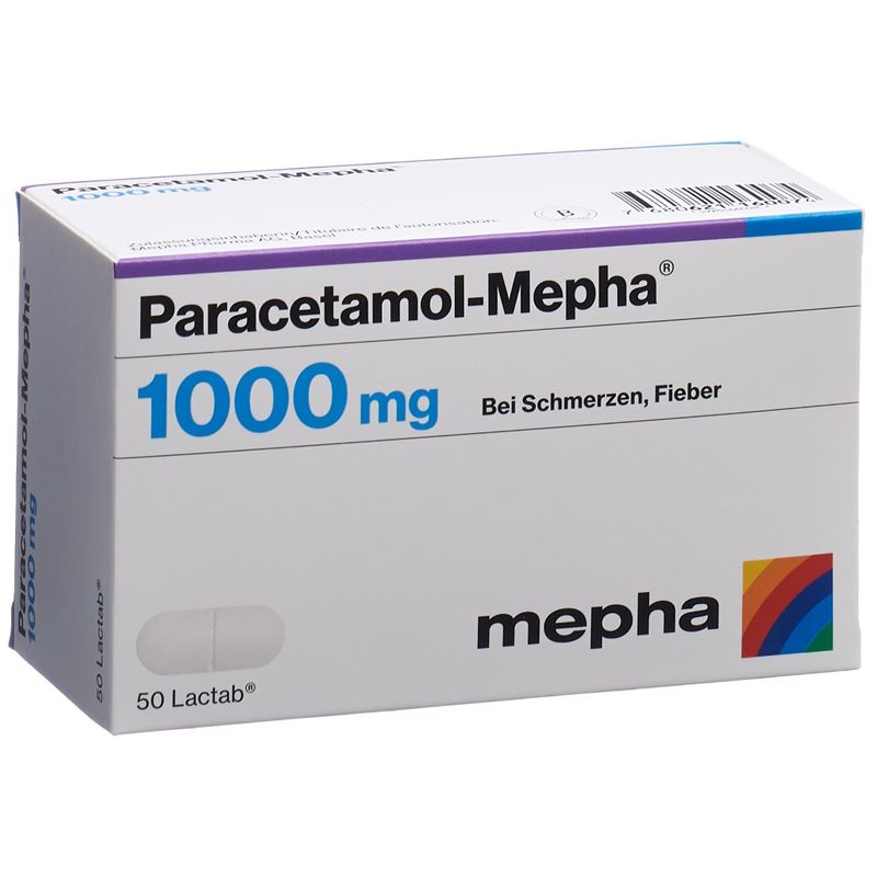 PARACETAMOL Mepha Filmtabl 1000 mg 50 Stk