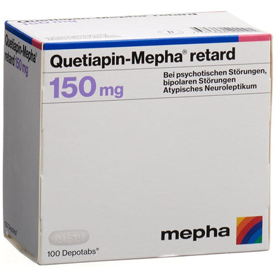 QUETIAPIN Mepha retard Depotabs 150 mg 100 Stk