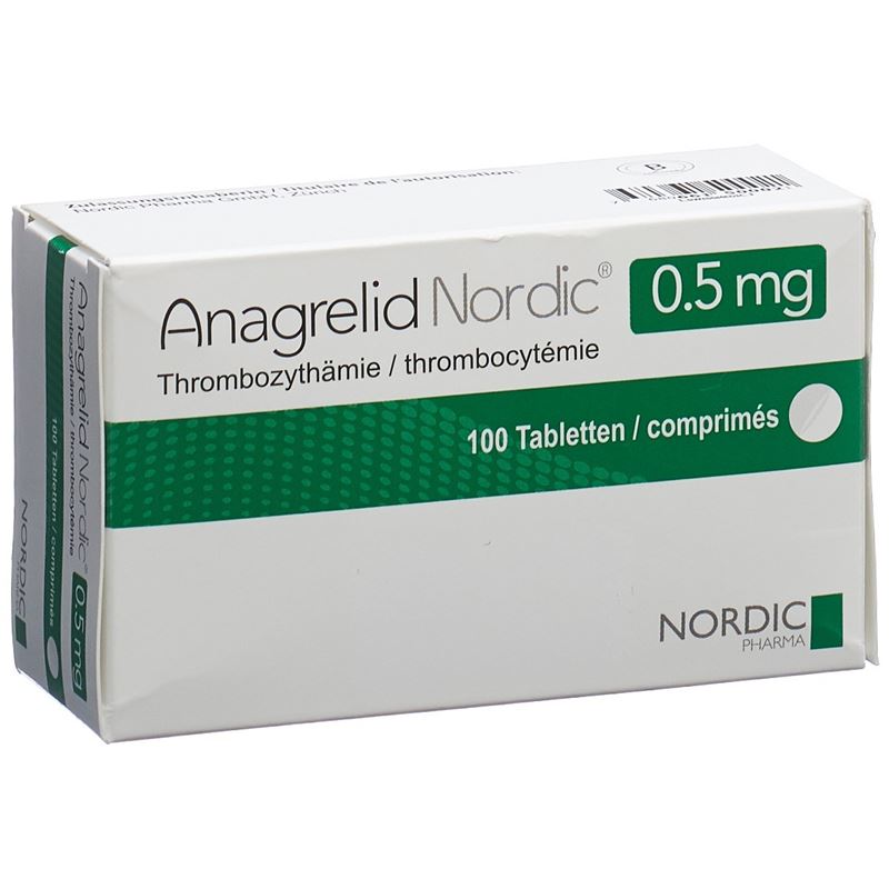 ANAGRELID Nordic Tabl 0.5 mg 100 Stk