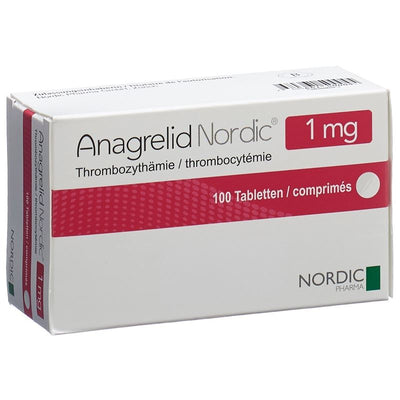 ANAGRELID Nordic Tabl 1 mg 100 Stk