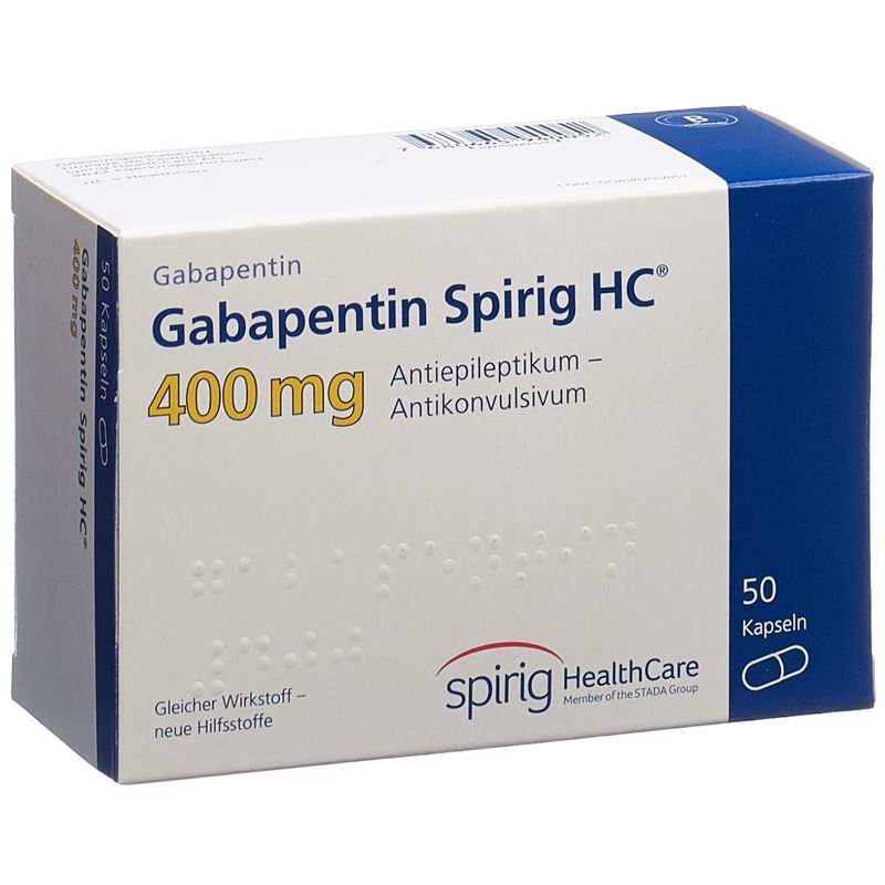 GABAPENTIN Spirig HC Kaps 400 mg 50 Stk