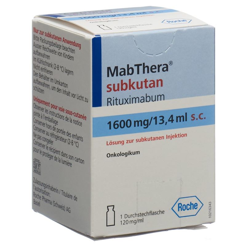 MABTHERA Inj Konz 1600 mg/13.4 ml s.c. Durchstf