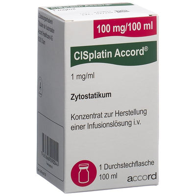 CISPLATIN Accord 100 mg/100ml Durchstf 100 ml