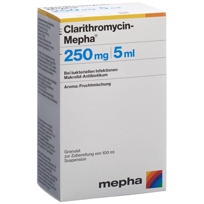 CLARITHROMYCIN Mepha Gran 250 mg/5ml f Susp 100 ml