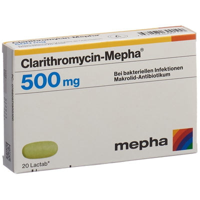 CLARITHROMYCIN Mepha Lactab 500 mg 20 Stk