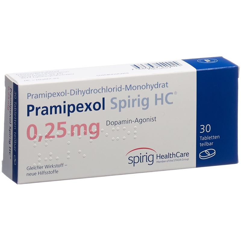 PRAMIPEXOL Spirig HC Tabl 0.25 mg 30 Stk