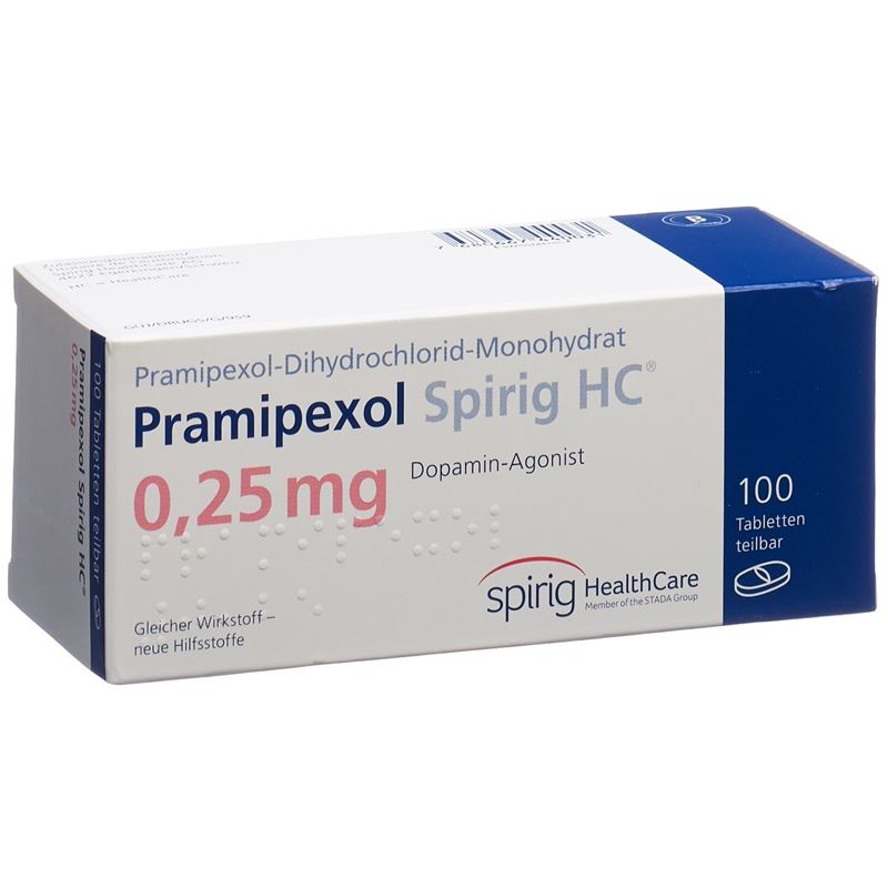 PRAMIPEXOL Spirig HC Tabl 0.25 mg 100 Stk