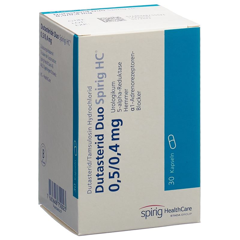 DUTASTERID DUO Spirig HC Kaps 0.5mg/0.4mg 30 Stk