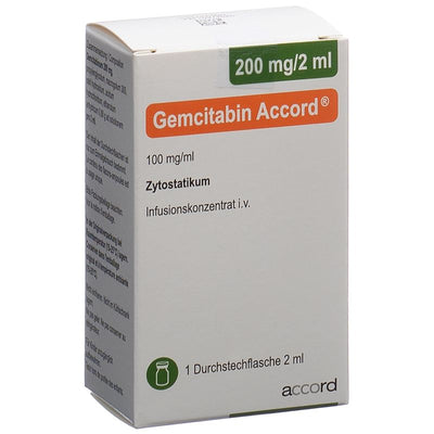 GEMCITABIN Accord 200 mg/2ml Durchstf