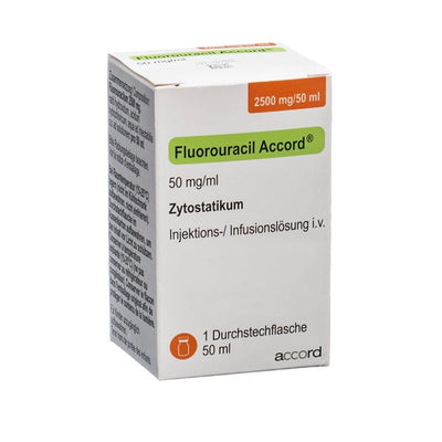 FLUOROURACIL Accord Inj Lös 2500 mg/50ml 50 ml