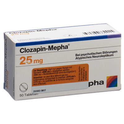 CLOZAPIN Mepha Tabl 25 mg 50 Stk