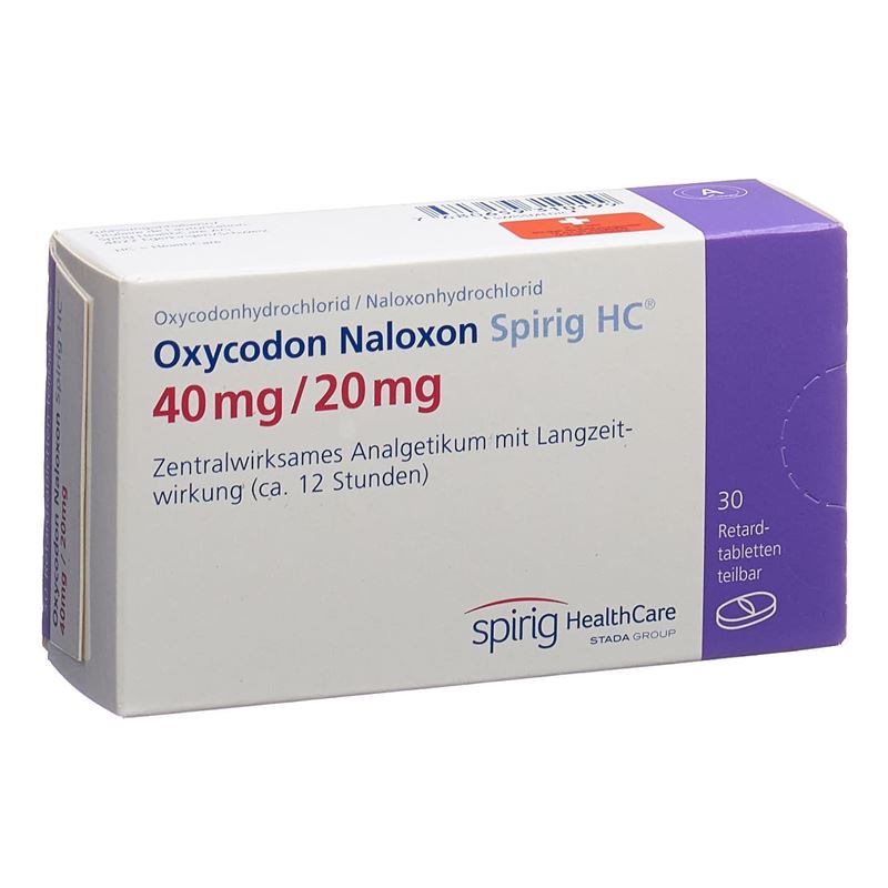 OXYCODON NALOXON Spirig HC Ret Tabl 40/20mg 30 Stk