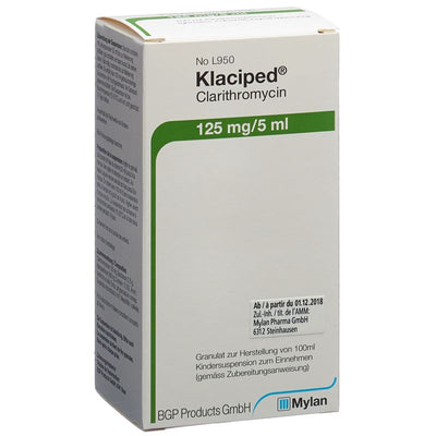 KLACIPED Gran 125 mg/5ml f Susp Fl 100 ml