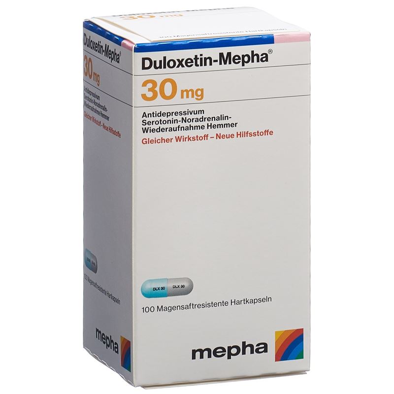 DULOXETIN Mepha Kaps 30 mg Ds 100 Stk