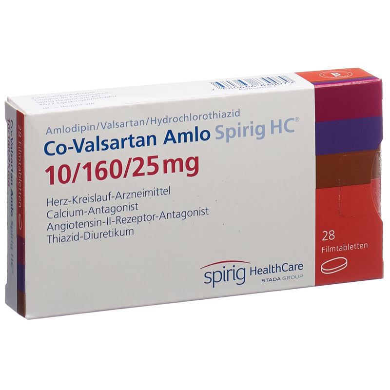 CO-VALSARTAN Amlo Spirig HC 10/160/25 28 Stk