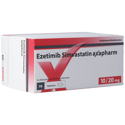 EZETIMIB SIMVASTATIN Axapharm Tabl 10/20 mg 98 Stk