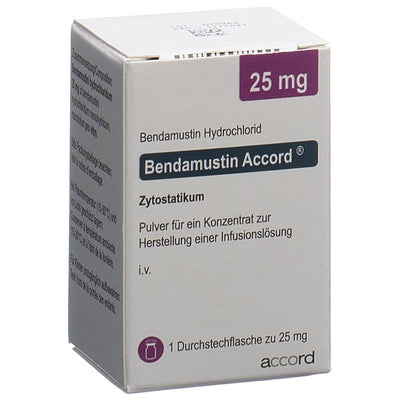 BENDAMUSTIN Accord Trockensub 25 mg Durchstf