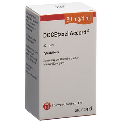 DOCETAXEL Accord Inf Konz 80 mg/4ml 30x22mm