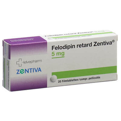 FELODIPIN retard Zentiva 5 mg 20 Stk