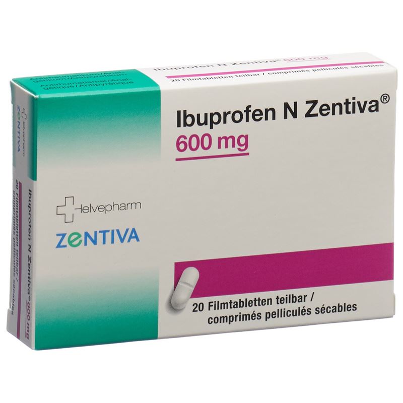 IBUPROFEN N Zentiva Filmtabl 600 mg 20 Stk