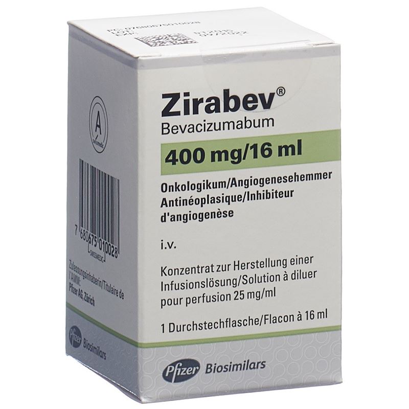 ZIRABEV Inf Konz 400 mg/16ml Vial 16 ml